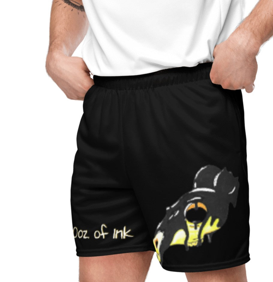 Ink skull, Unisex mesh shorts