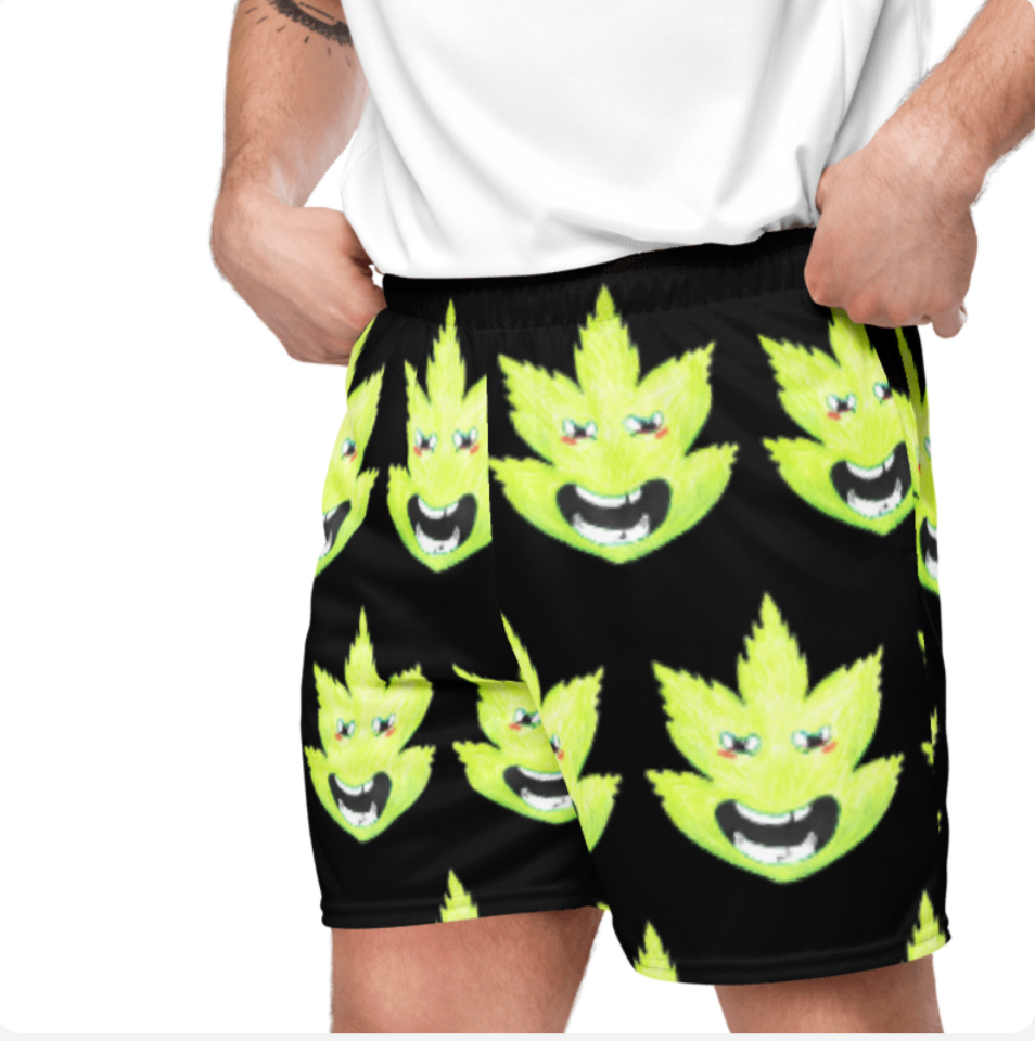 Happy bud all over, Unisex mesh shorts