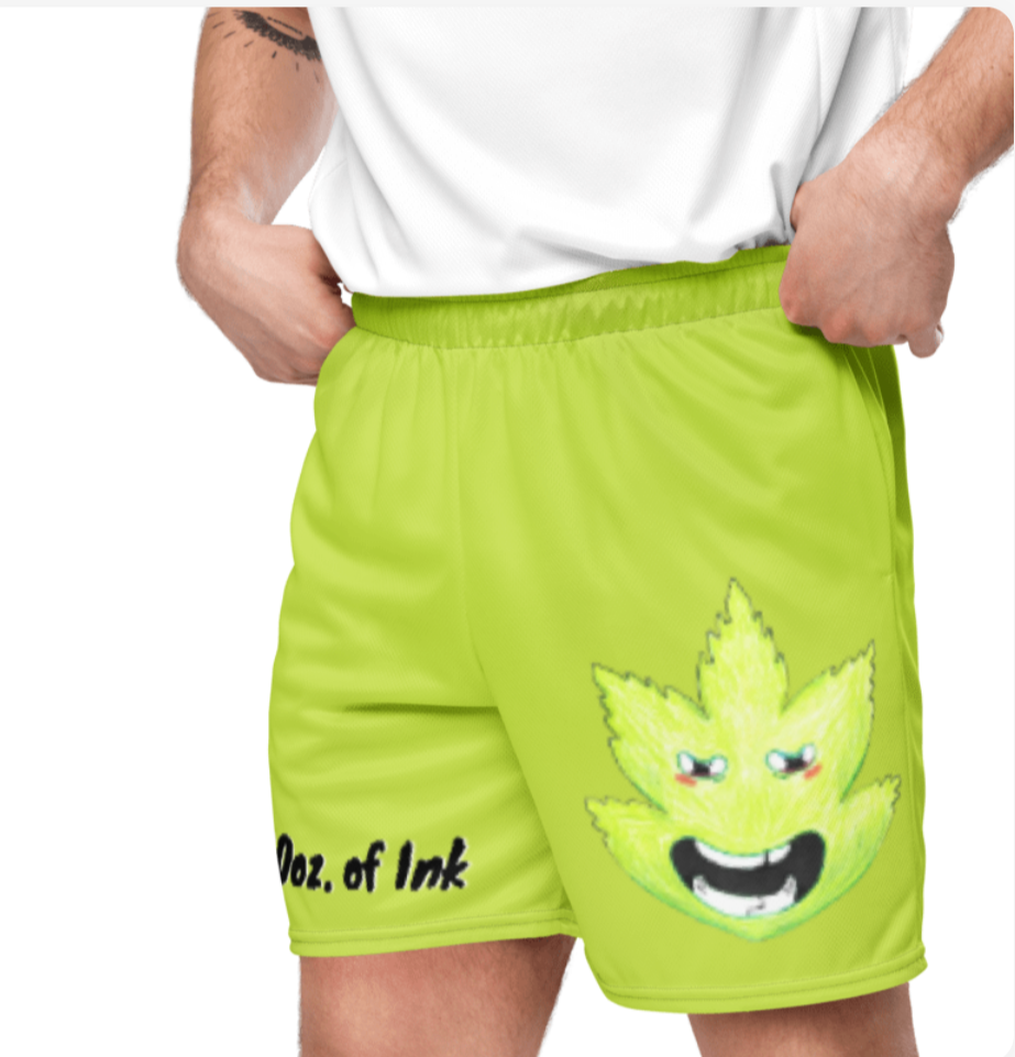 Happy bud, Unisex mesh shorts