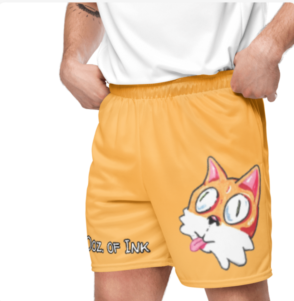 Derp cat, Unisex mesh shorts