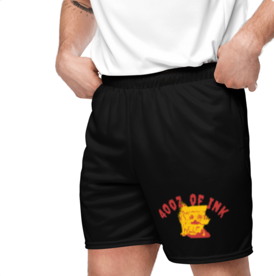 Zombie pizza, Unisex mesh shorts