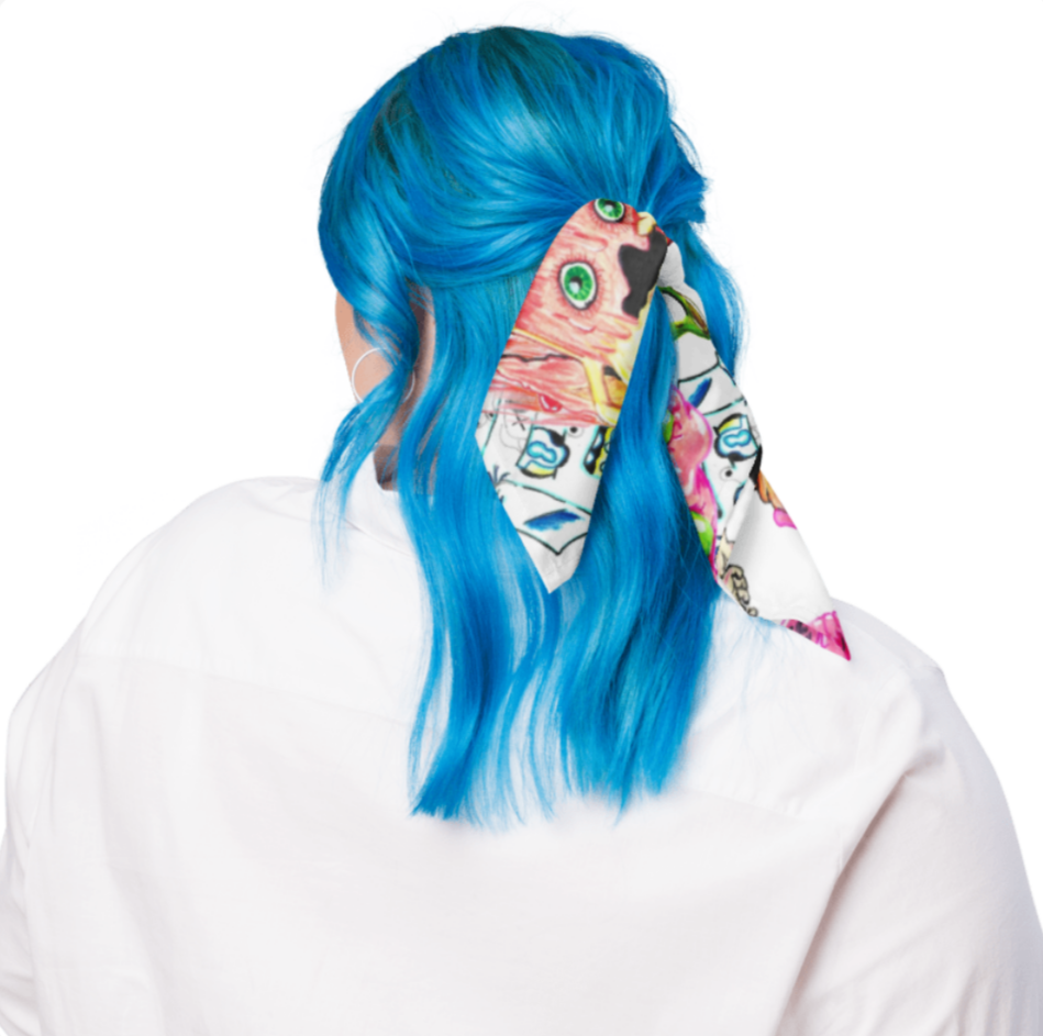 Zombie food horde, All-over print bandana