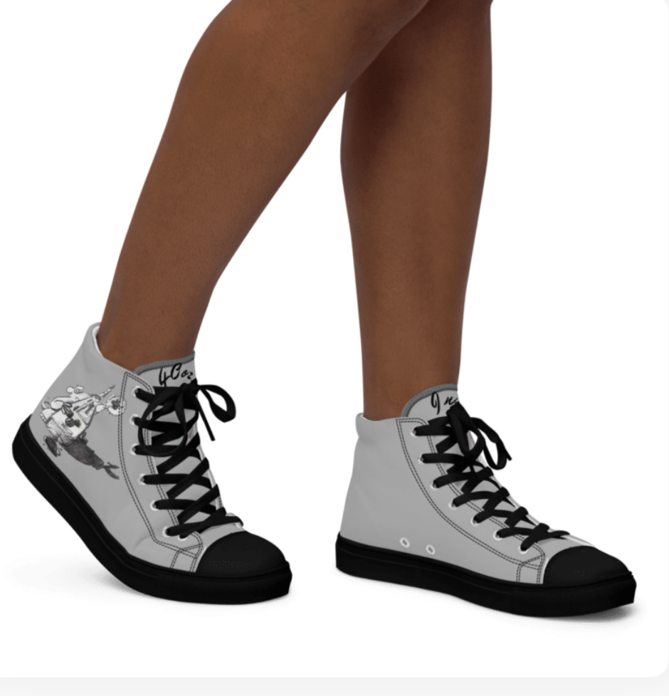40oz. Rat, Men’s high top canvas shoes