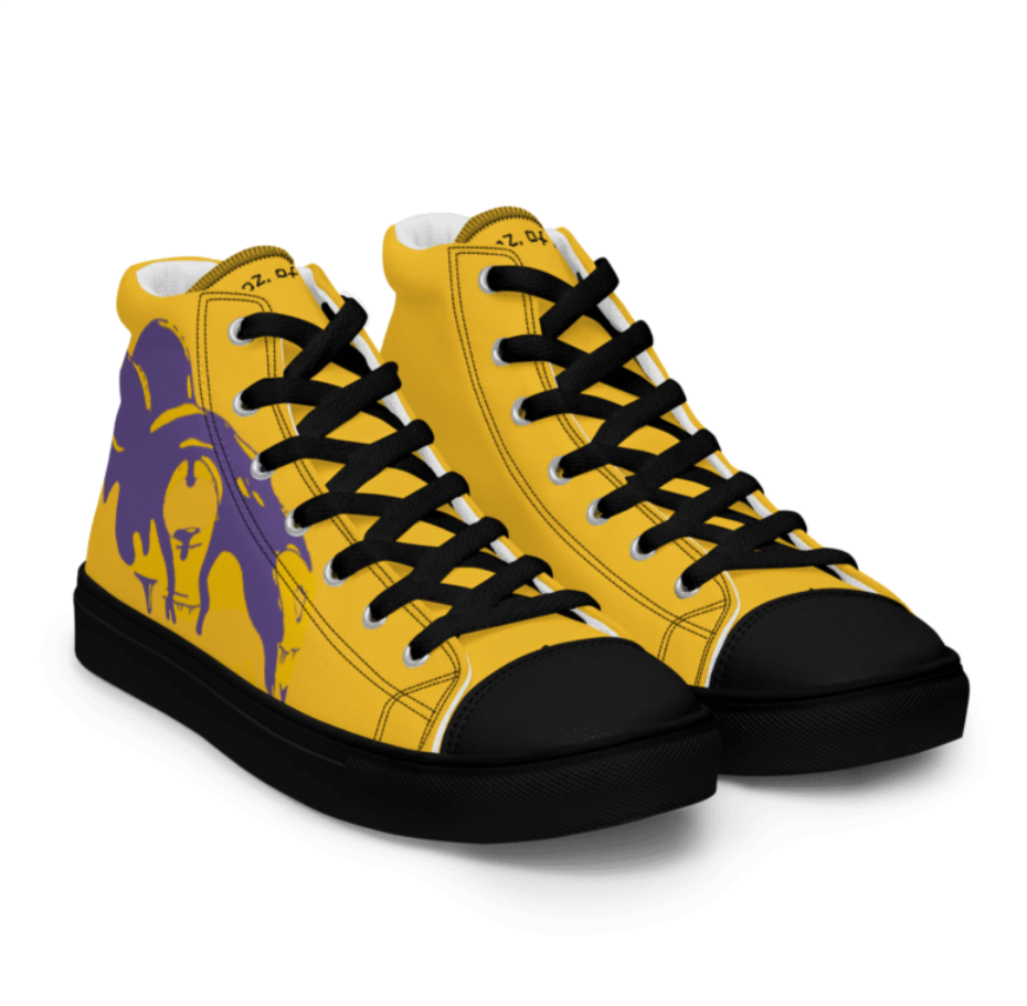 Alt ink skull, Women’s high top canvas shoes