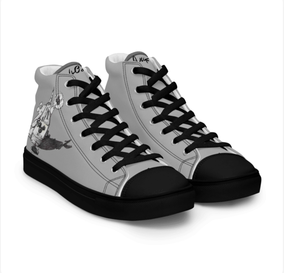 40oz. Rat, Women’s high top canvas shoes