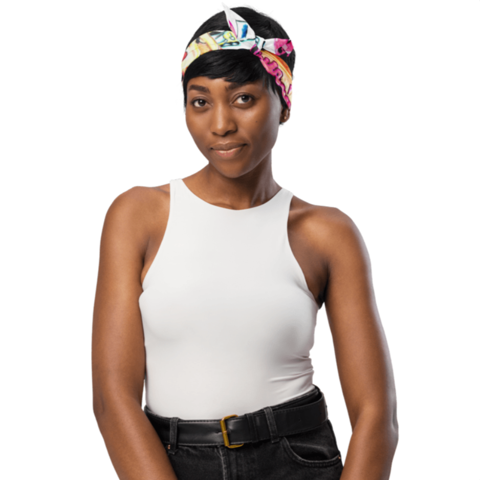 Zombie food horde, All-over print bandana