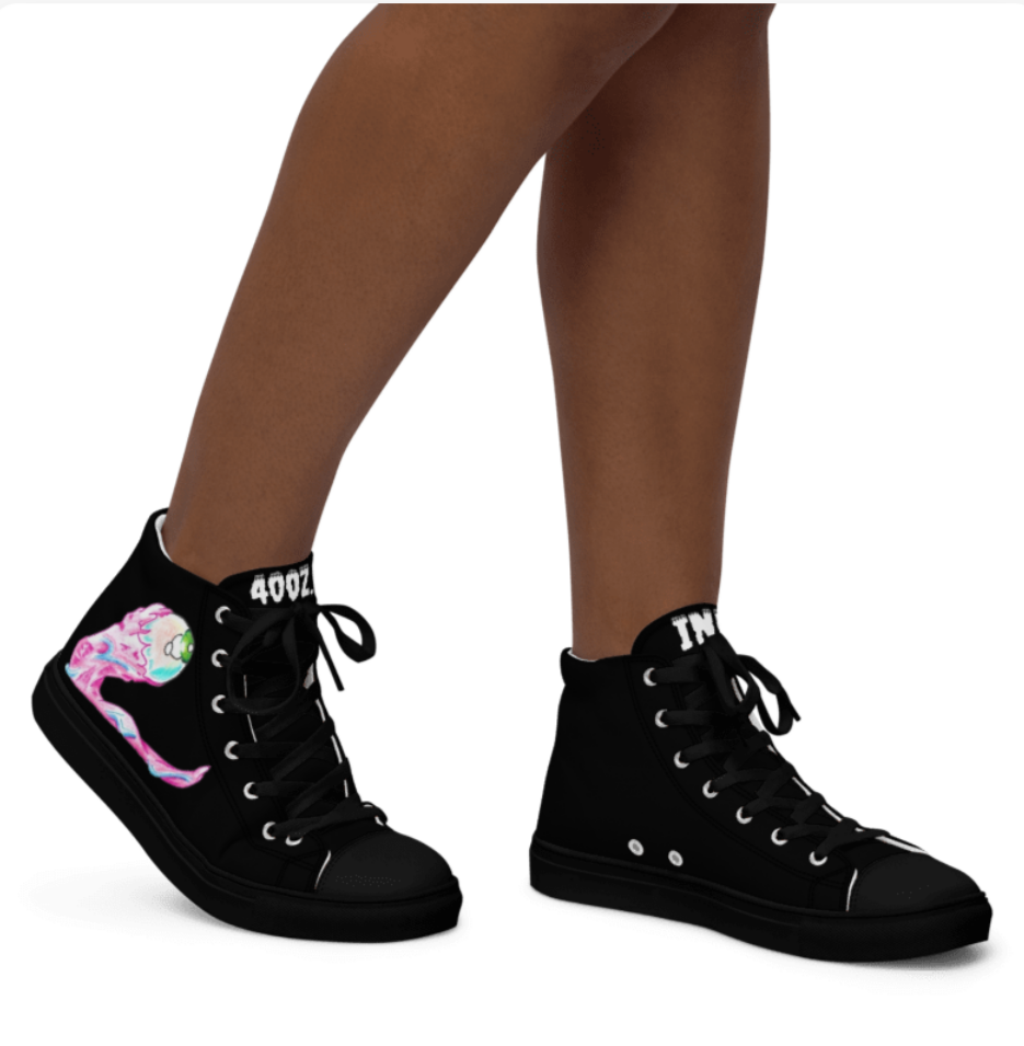 Eye snake, Women’s high top canvas shoes